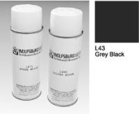 L43 Grey Black Spray Paint Aerosol Can.