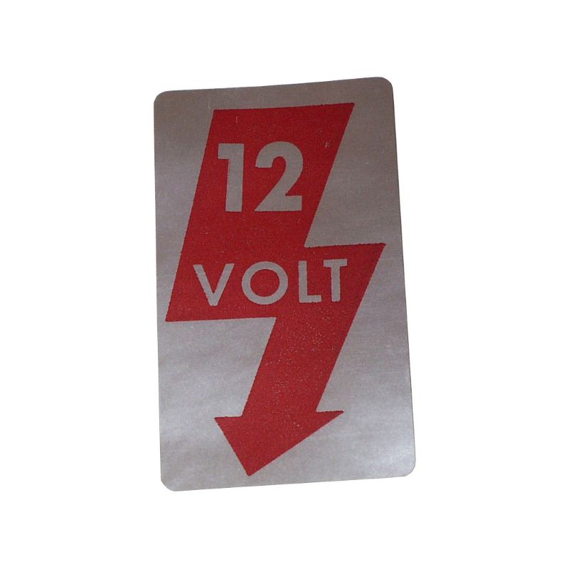 12volt Sticker for Door Pillar.   AC853941