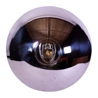 Stainless Steel Domed Hubcap, Wolfsburg Logo. AC601762SS