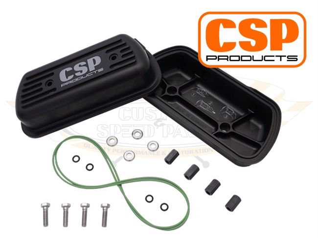 CSP Rocker Cover Set, Billet Aluminium 3/8NPT Fitting, Type 1 Engines.   AC1014505