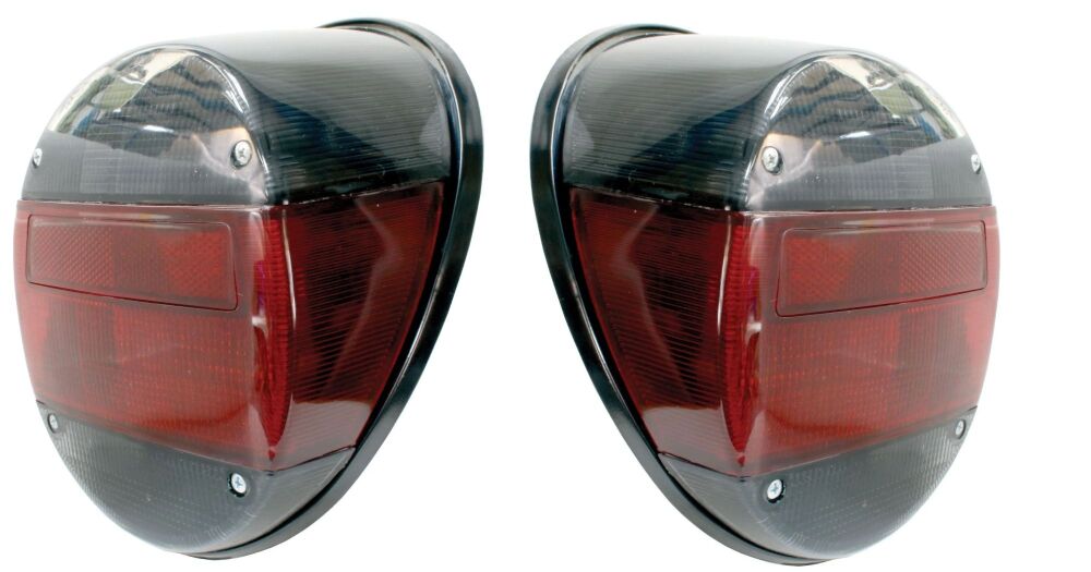 Complete Rear Lights, Smoked, Pair 73-79 Beetle.   135-945-095ARSP