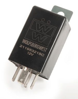 4-Pin Indicator Relay, Top Quality. 68-70 Beetle & Bus (Will fit earlier models)   211-953-215CWW