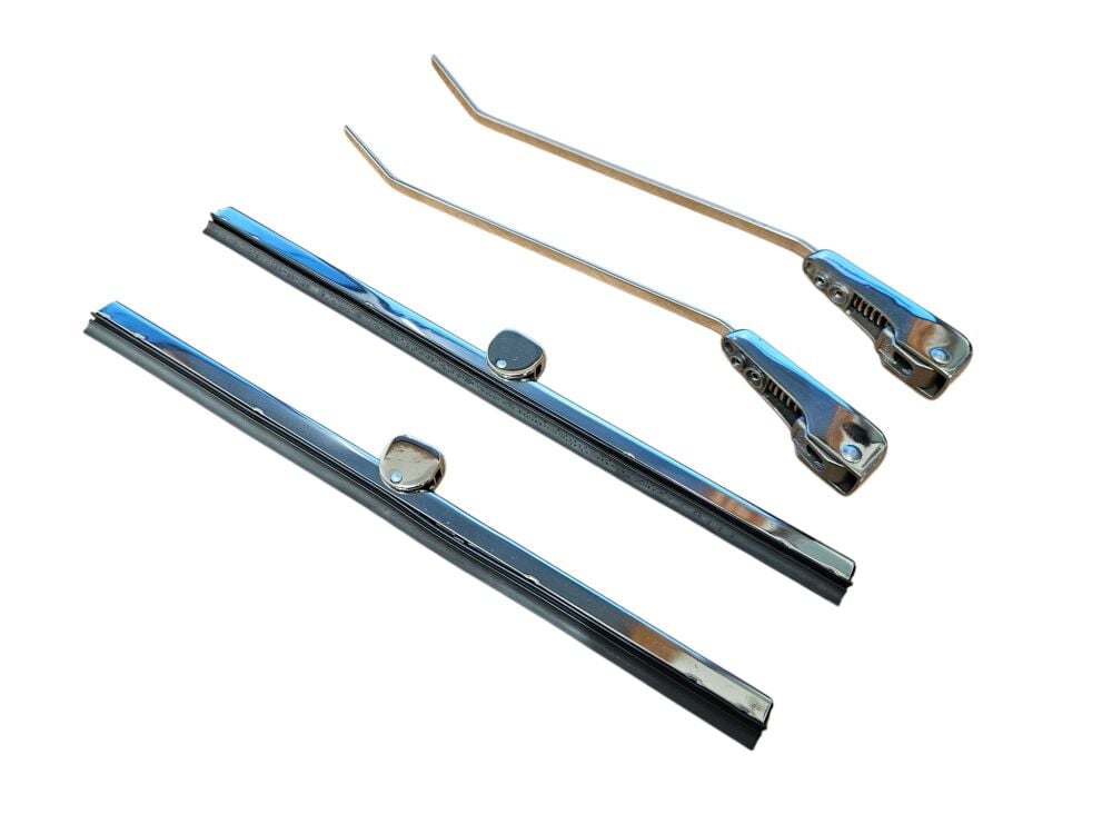 Wiper Arm & Blade Kit, Stainless Steel 58-64 Beetle.   113-955-407B SS