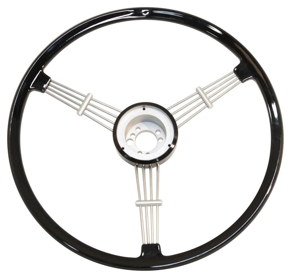 Banjo Steering Wheel, Black w/Boss, Top Quality 55-67.   AC400I235A