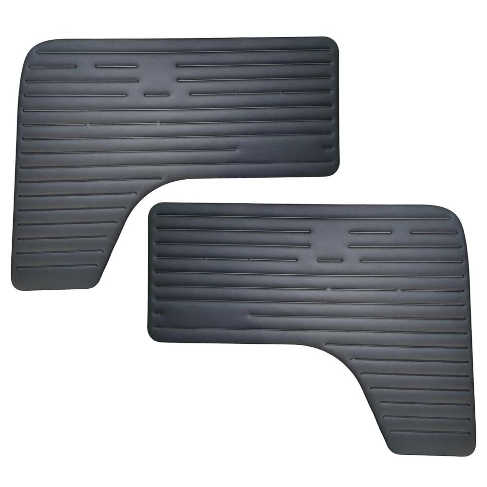 Cab Door Cards, Black Pair 68-79.   SCH0552-510