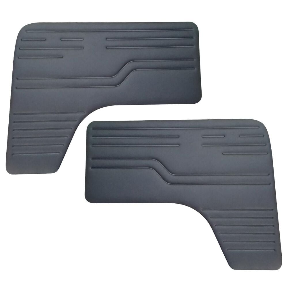 Cab Door Cards, Black Pair 68-79, Deluxe or Westfalia.   SCH0552-520