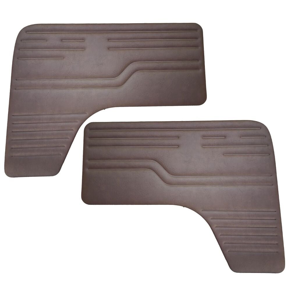 Cab Door Cards, Brown Pair 68-79, Deluxe or Westfalia.   SCH0552-522