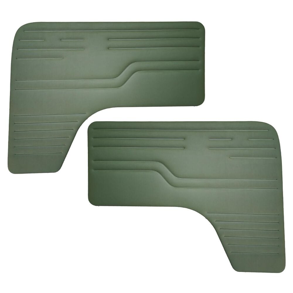 Cab Door Cards, Green Pair 68-79, Deluxe or Westfalia.   SCH0552-523