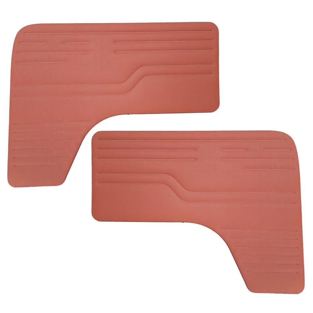 Cab Door Cards, Orange Pair 68-79, Deluxe or Westfalia.   SCH0552-524