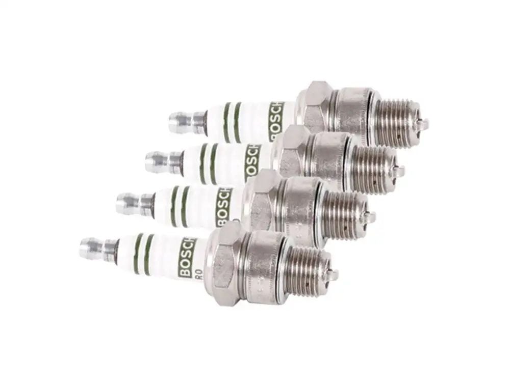 Spark Plug, Set of 4. BOSCH 1200cc-1600cc   W8AC