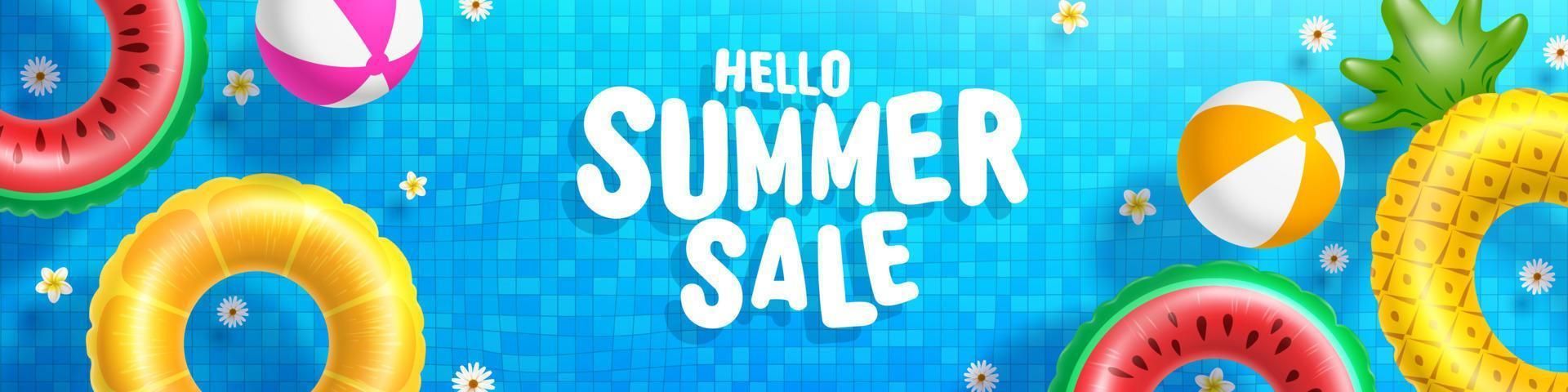 summer-sale-poster-and-banner-template-with-colorful-float-on-water-in-the-