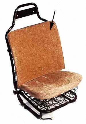 Front Seat Pad Backrest 67-72 Beetle US SPEC.    113-881-775G