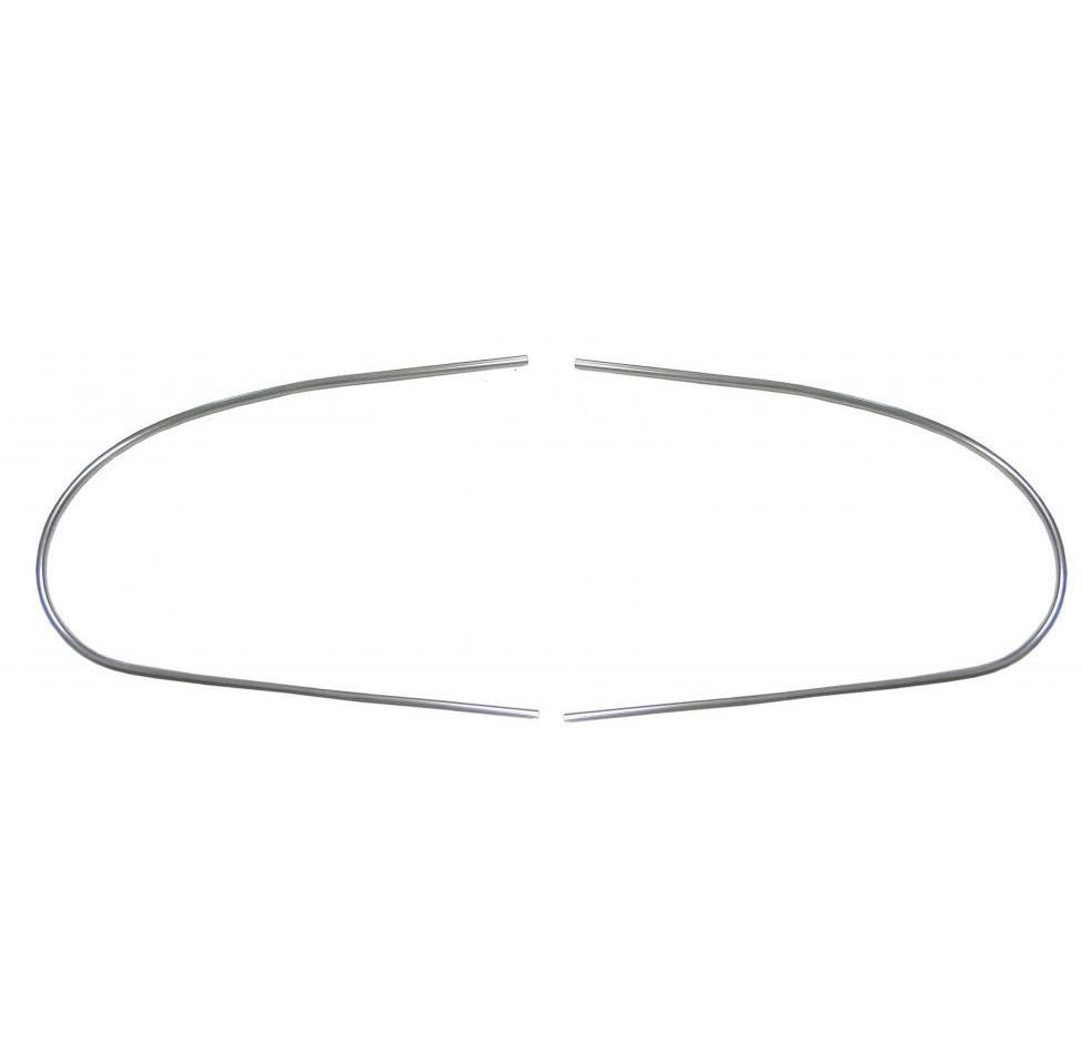 Rear Window Aluminium Trim 53-57 Convertible Oval Beetle.   151-853-355