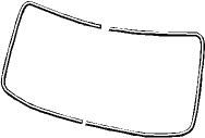 Front Windscreen Seal Aluminium Trim Kit 73-79 Convertible Beetle.    151-845-305D