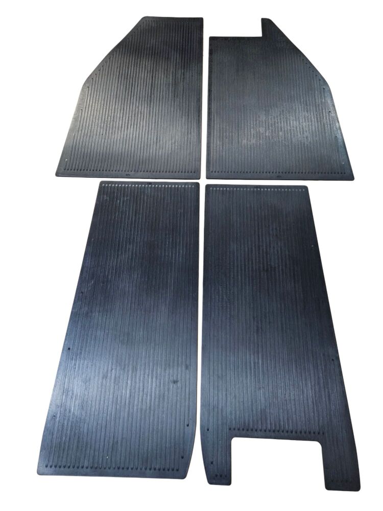 Floor Mats, Black, Set of 4, 55-59 Beetle RHD.   112-863-002