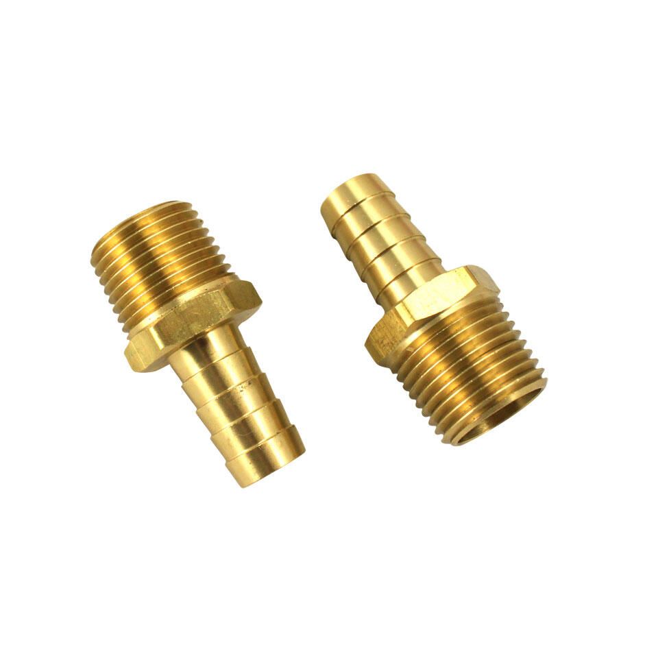 Brass Barbed Hose Fitting 1/2'' Male Thread to 1/2'' Hose.   AC1159214