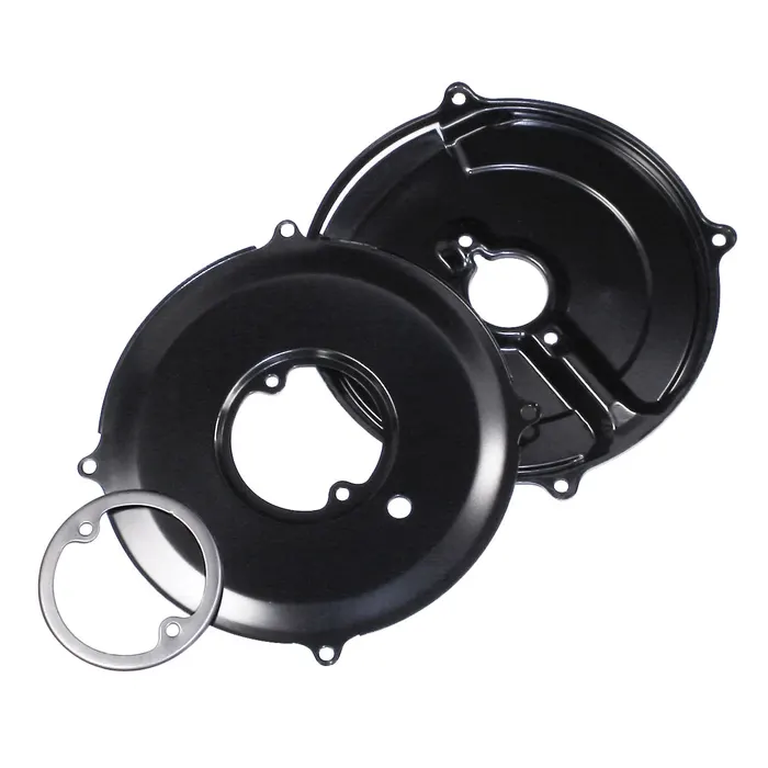 Dynamo/Alternator 3 Piece Backing Plate Set Black 1200-1600cc: 1960-1979  AC119263KIT