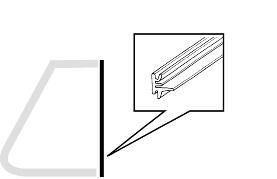 Divider Bar Seal Opening 1/4 Light Convertible Beetle 52-64   151-837-629