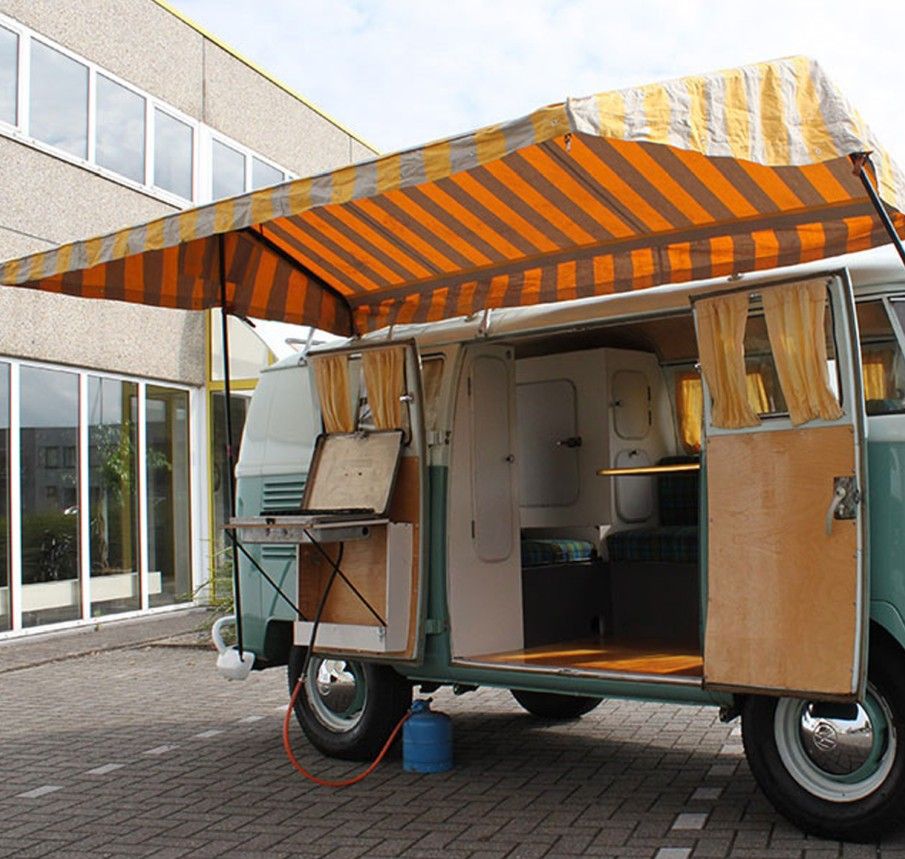Westfalia Tent Top, Orange & White, Splitscreen.   SCH6551