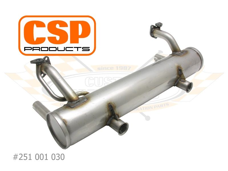 CSP Stainless Exhaust for 30HP 56-60 Beetle.   CSP251001030