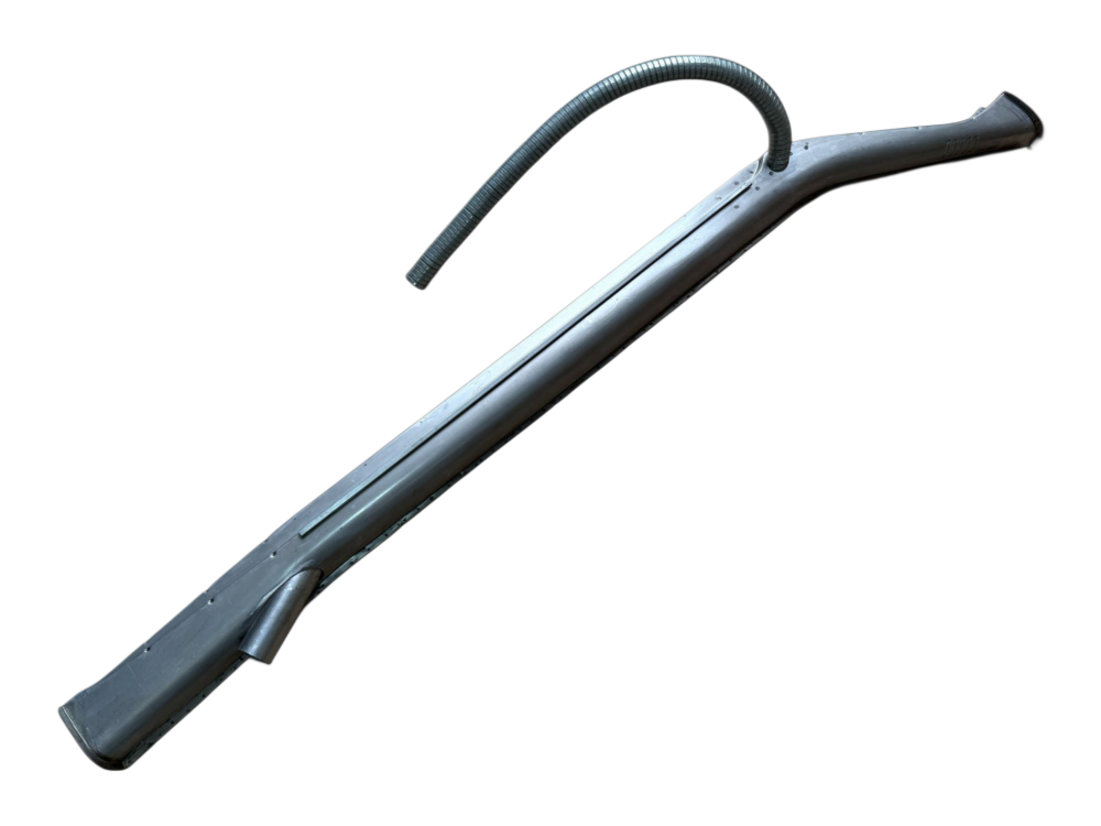 Heater Channel Including Closing Panel, Top Quality DKB 1955-57 Oval Beetle, LEFT SIDE.   111-801-045B