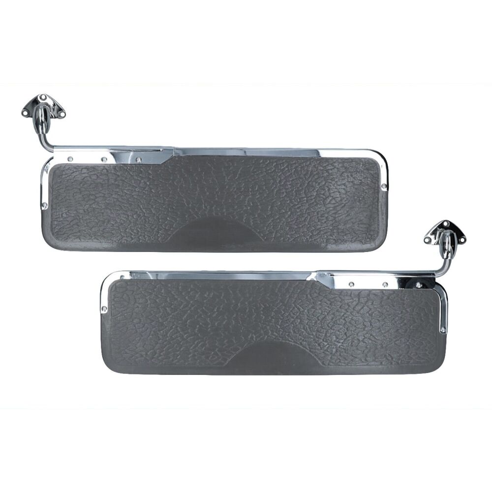 Sunvisors, Deluxe, Light Brown, Pair 55-58.   221-857-551 GY