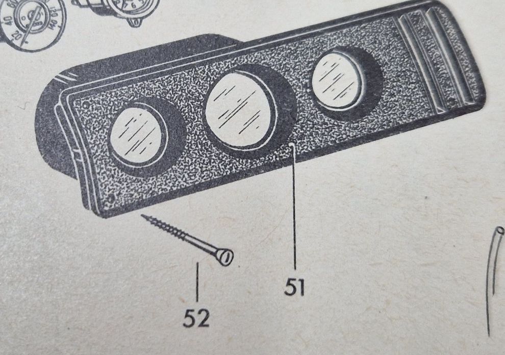 Dash Pod Retaining Screws 68-79 Bay Window.   N 14 088 2