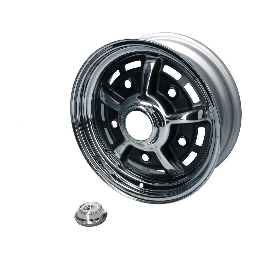 PRE-ORDER, BBT Sprintstar Wheel, Chrome/Black (5x205) 5.5x15", ET25.   2599-555-125