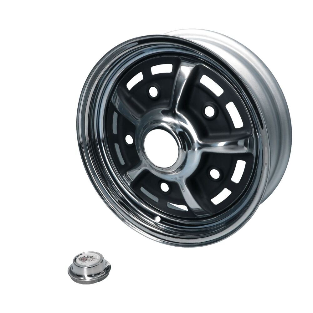 PRE-ORDER, BBT Sprintstar Wheel, Chrome/Black (5x205) 4.5x15", ET25.   2599-455-125