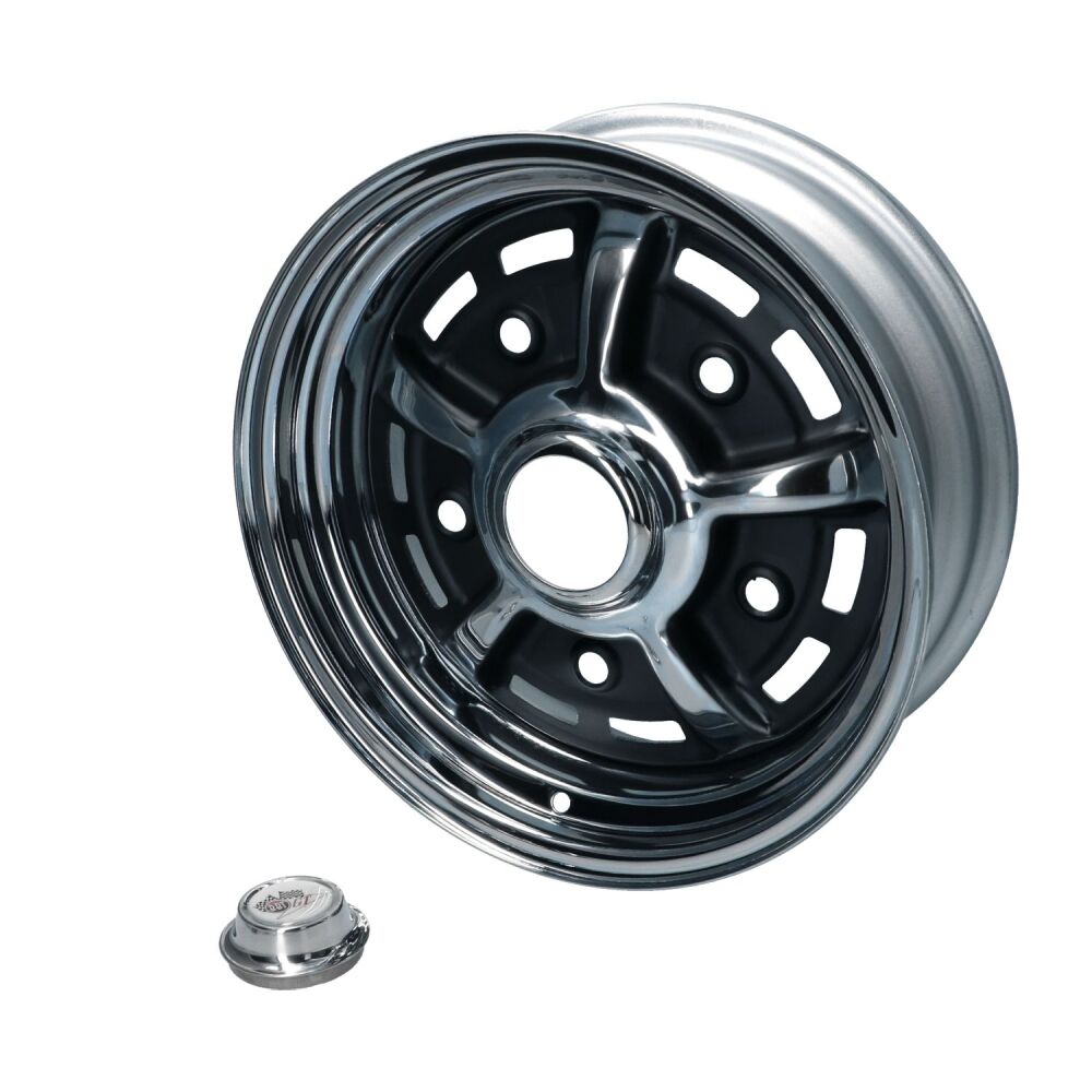 PRE-ORDER, BBT Sprintstar Wheel, Chrome/Black (5x205) 5.5x15", ET10.   2599-555-110