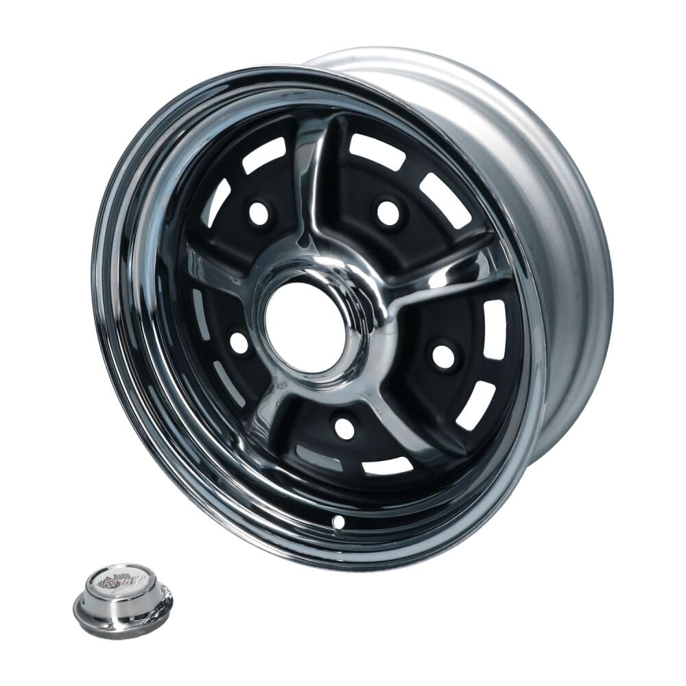 PRE-ORDER, BBT Sprintstar Wheel, Chrome/Black (5x205) 5.5x15", ET15.   2599-555-115