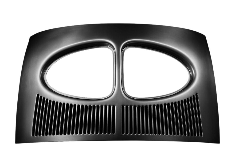 Rear Window Outer Section with Grille, Split Window Beetle.   111-817-021SGO
