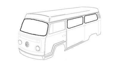 Baywindow 6 Window Seal Kit 68-79. 211-845-521AK