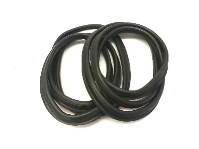 Front Screen Seals, Pair, Top Quality with Moulded Corners 55-67. 211-845