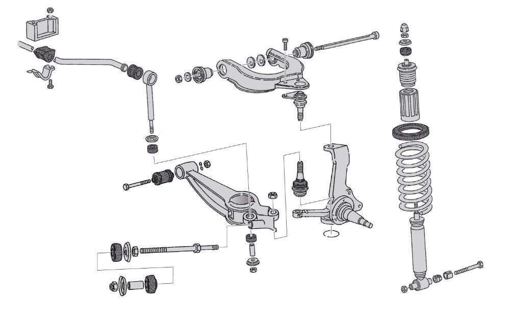 <!-- 004 --> Front Axle Parts/Steering