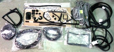 Complete Seal Bundle Kit LHD 72-79, with Fixed 1/4 Lights & Top Quality Front Door Seals.   211-898-021