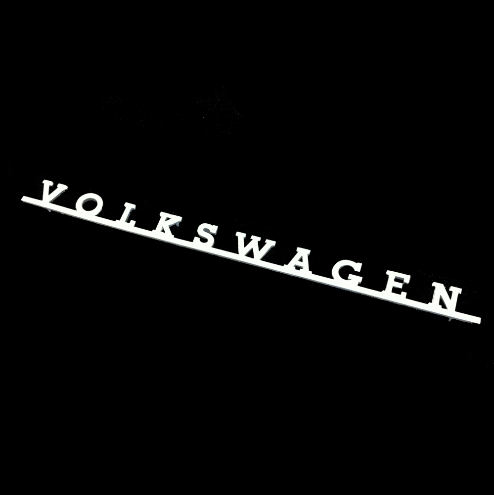 VW Rear Script Badge -> 72 311-853-687