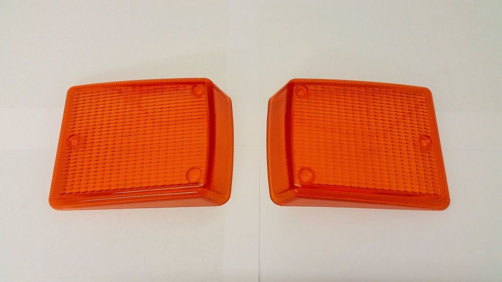 NOS Front Indicator Lenses, Pair 72-79, Amber.    211-953-141NOS