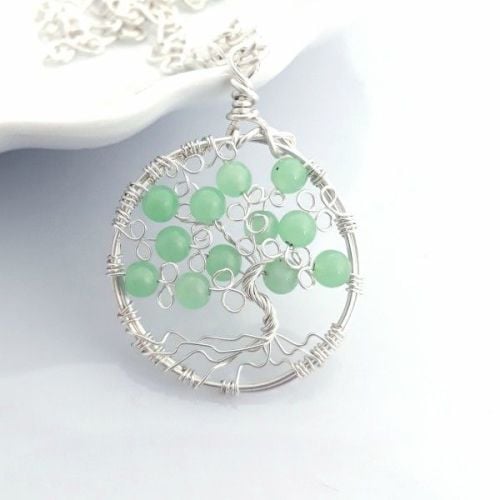 Tree of Life Pendant with Aventurine