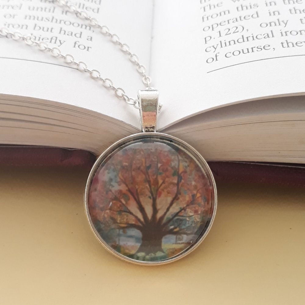 Prayer Flay Tree of Life art charm pendant or keyring