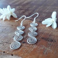 Double Celtic spiral earrings
