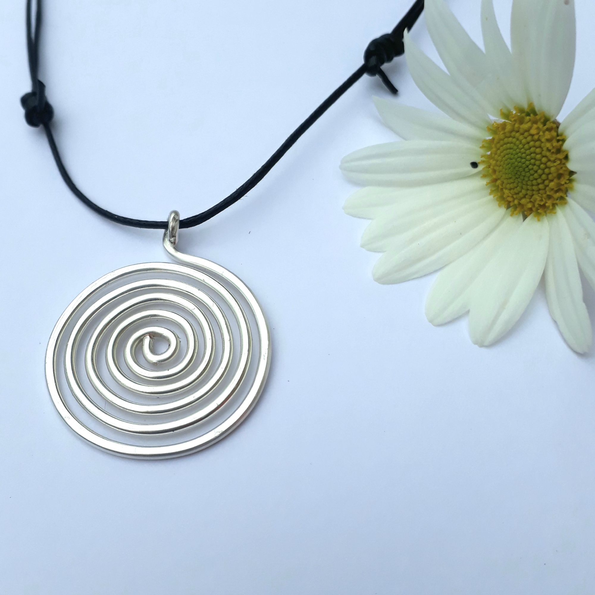 Silver Spiral Pendant