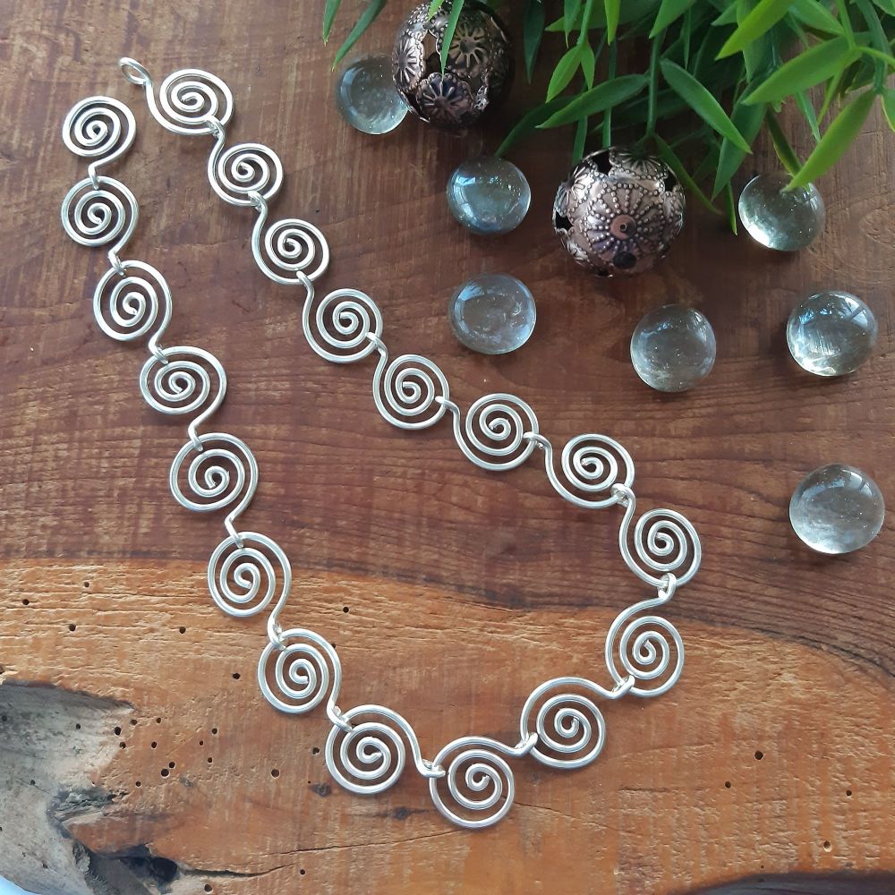 Large Celtic Spiral Necklace