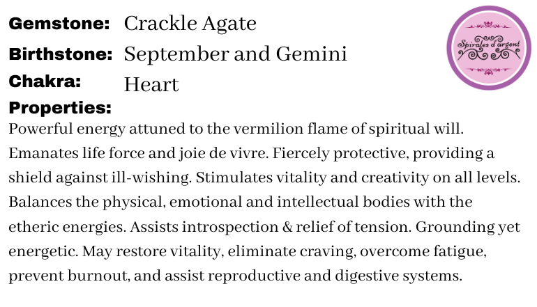 Crackle agate