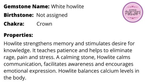 White Howlite 2000