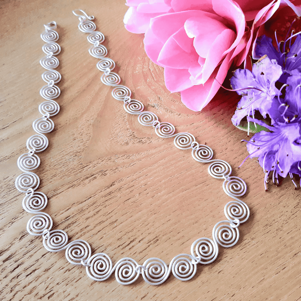 1 Celtic Spiral Necklace – Handmade Silver S-Shaped Infinity Jewellery | Gi
