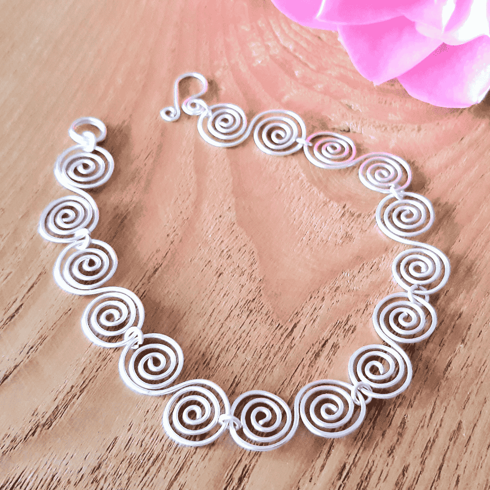 2 Celtic silver spirals bracelet