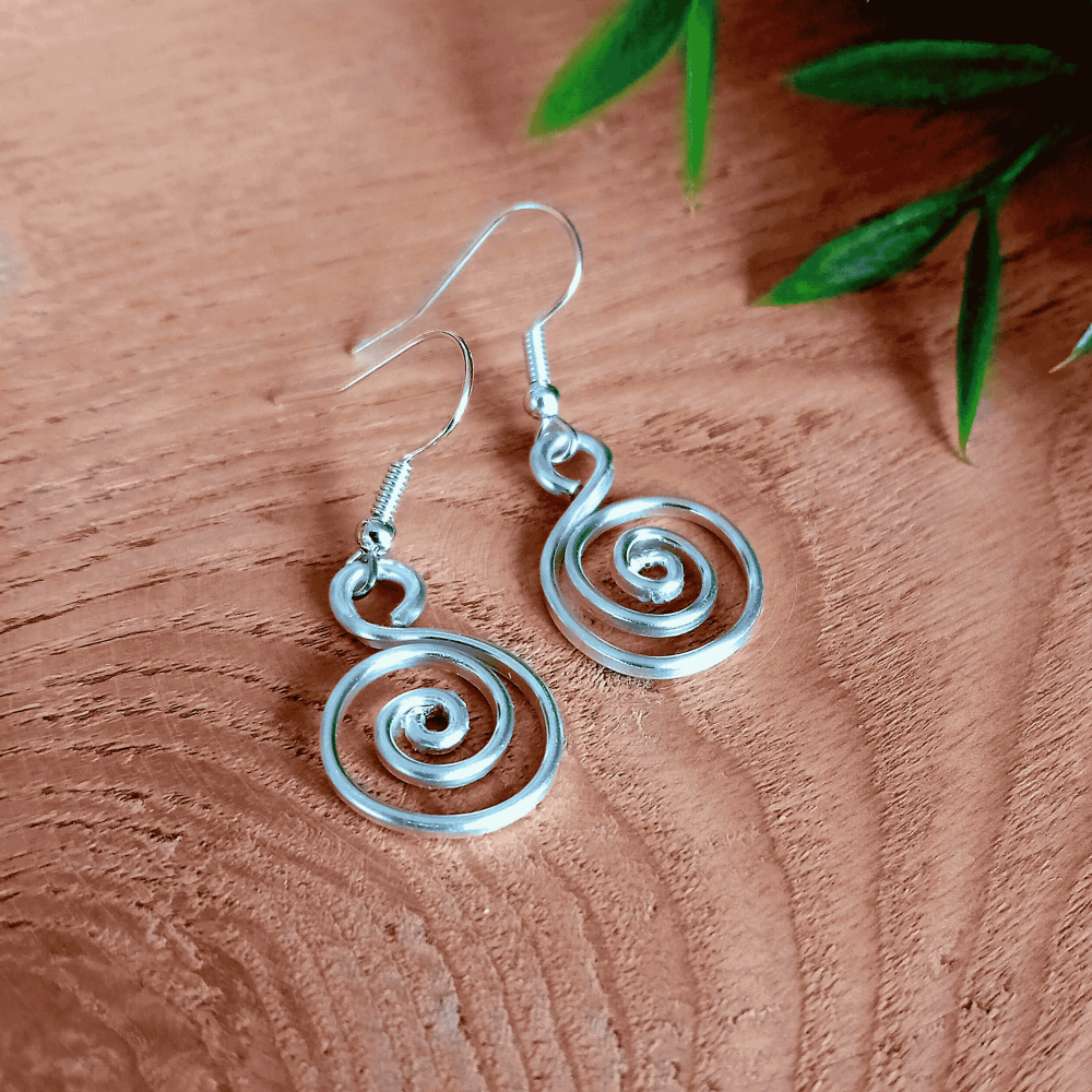 925 STERLING Alice Spiral Earrings