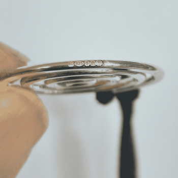 Sterling Open Spiral Pendant Hallmarked