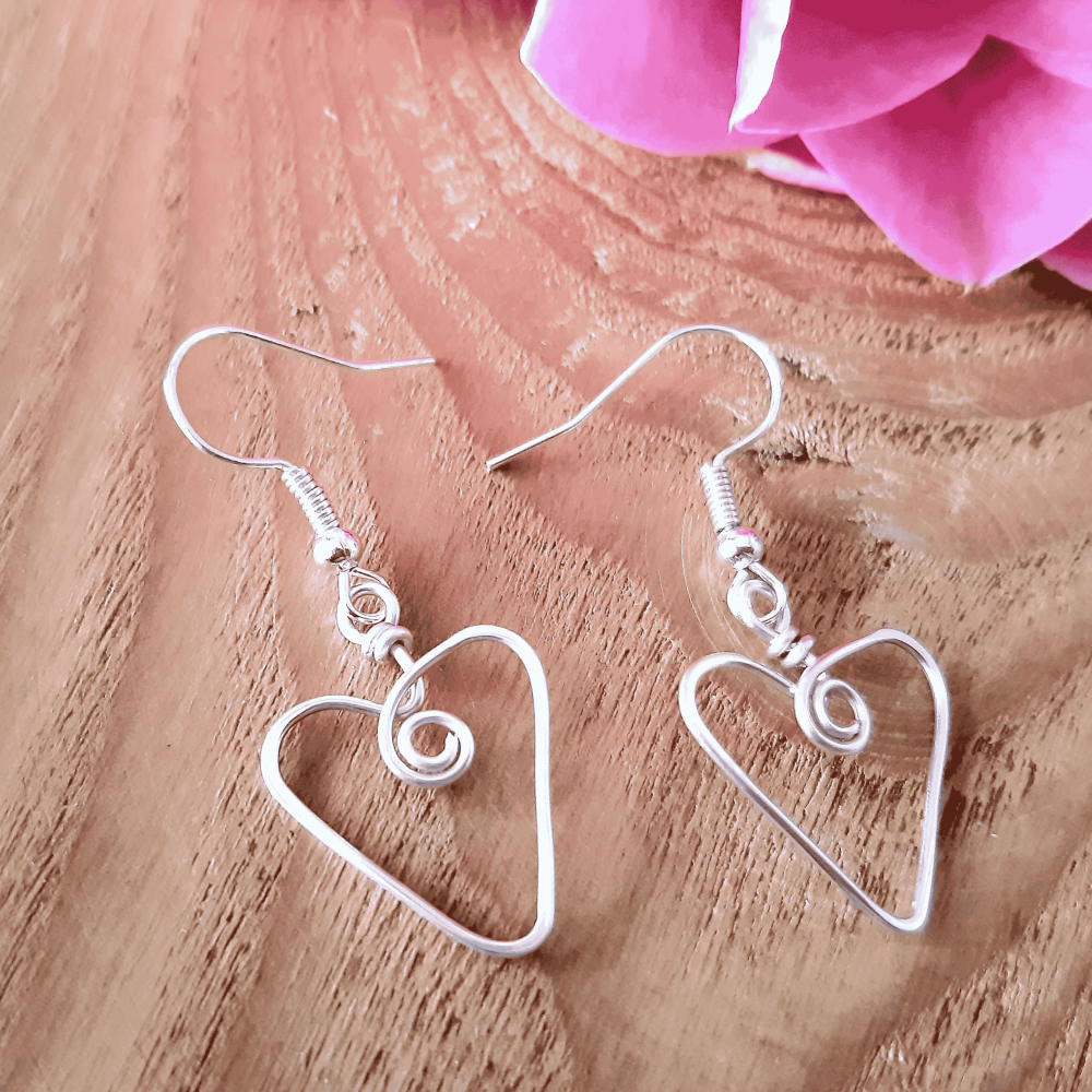 7 Single Heart Earrings